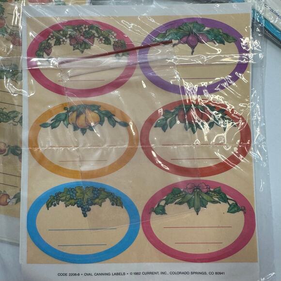 Lot of 7 (28 sheets) Vintage 1980s Gift Tags Labels Currant Christmas Birthday - Picture 3 of 10
